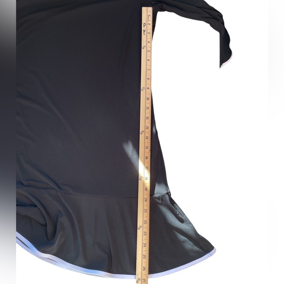 MICHAEL MICHAEL KORS Black/White Flutter Sleeve Flutter Hem Dress Extra Large - Picture 15 of 16